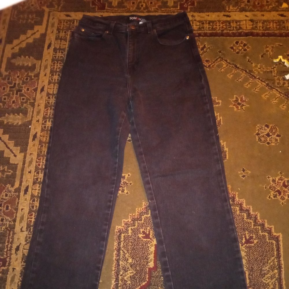 girls Blue Jean size 27x29 size 10 black